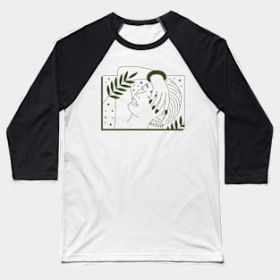 Woman with plants Baseball T-Shirt